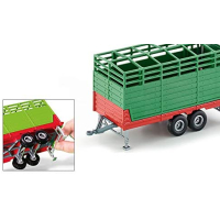 siku 2875, veewagen incl. 2 Holstein-koeien, 1:32, metaal/kunststof, groen, vele functies